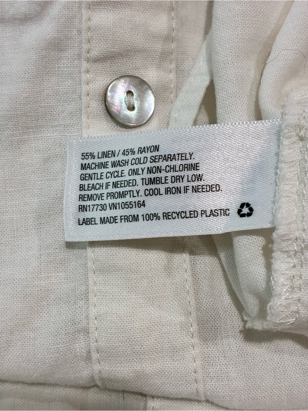 A New Day Women's Linen Blend Button-Front Maxi Dress with Spaghetti Straps Sz S - Picture 10 of 13